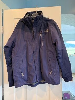 The North Face Two-Tone Blue Waterproof Jacket